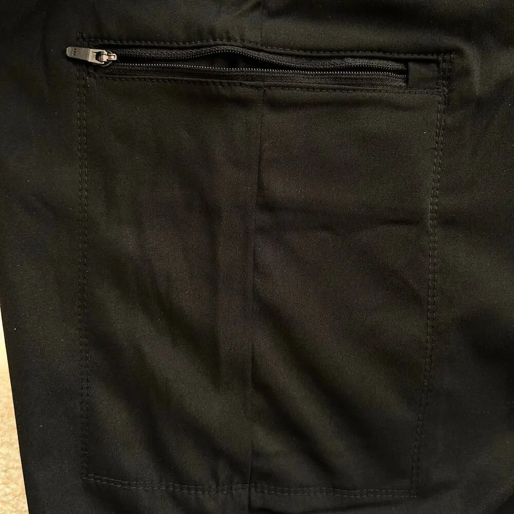 NWT Copper & Oak Men's Tech Utility Pants Straight Fit Black 36 X 34
